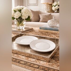 Wedgwood Jasper Conran Platinum Side Plates – Set of 2 – 6.7”